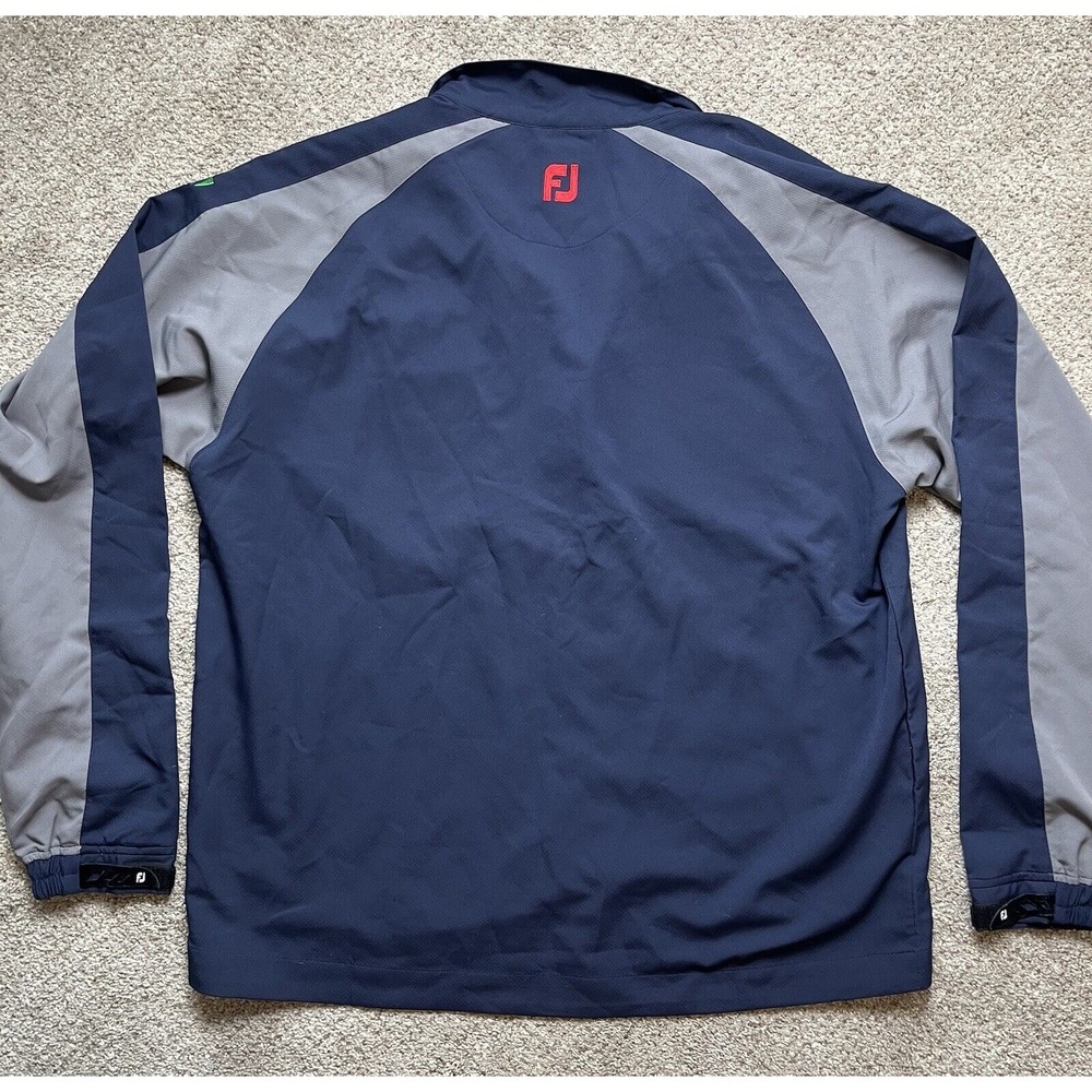 FJ Footjoy Mens Golf 1/4 Zip Navy Blue/Gray Pullover Size Large/L - Picture 7 of 10